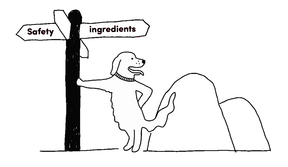 Dog-road-signpost